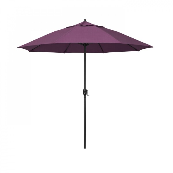 California Umbrella 9' Bronze Aluminum Market Patio Umbrella, Sunbrella Iris 194061337295 - main